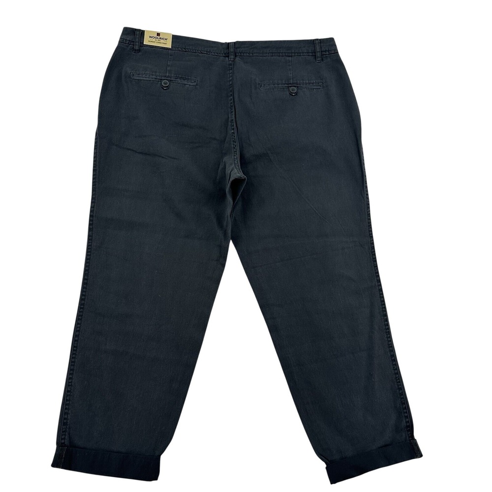 Woolrich Sunday Chino Pants Womens 12 Gray Cotton Relaxed Fit Casual NWT New